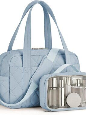 Percover Weekender Bag for Women, Ultra Lightweight Travel Duffle, Carry On Pers